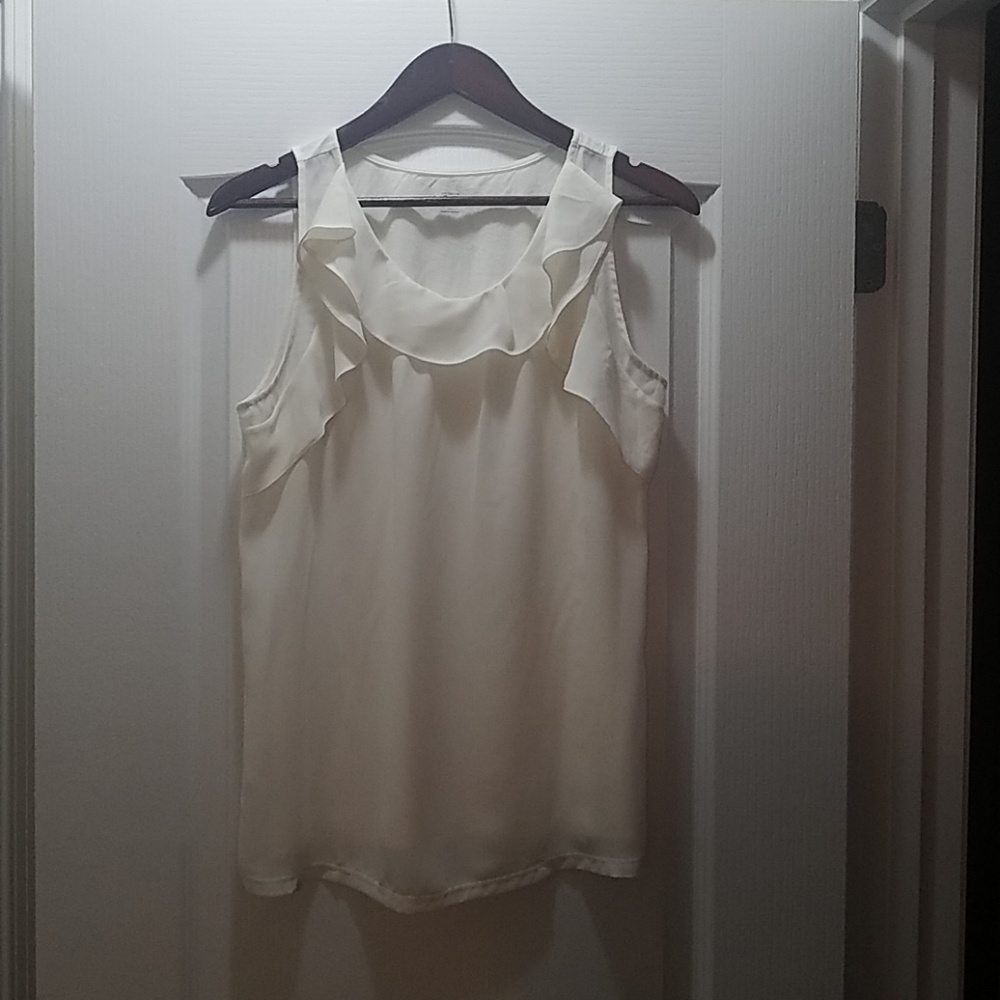 Cream sleeveless top